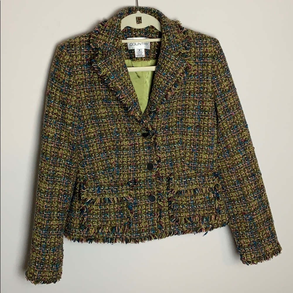 Jones New York country blazer size 6 multicolor
